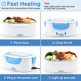FVW Electric Lunch Box leakproof lid prevents spills during transit