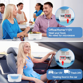FVW Electric Lunch Box removable stainless tray enables easy cleaning after meals