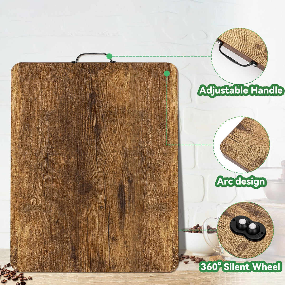 Fxacyem espresso machine sliding tray for stable, ready placement on the counter