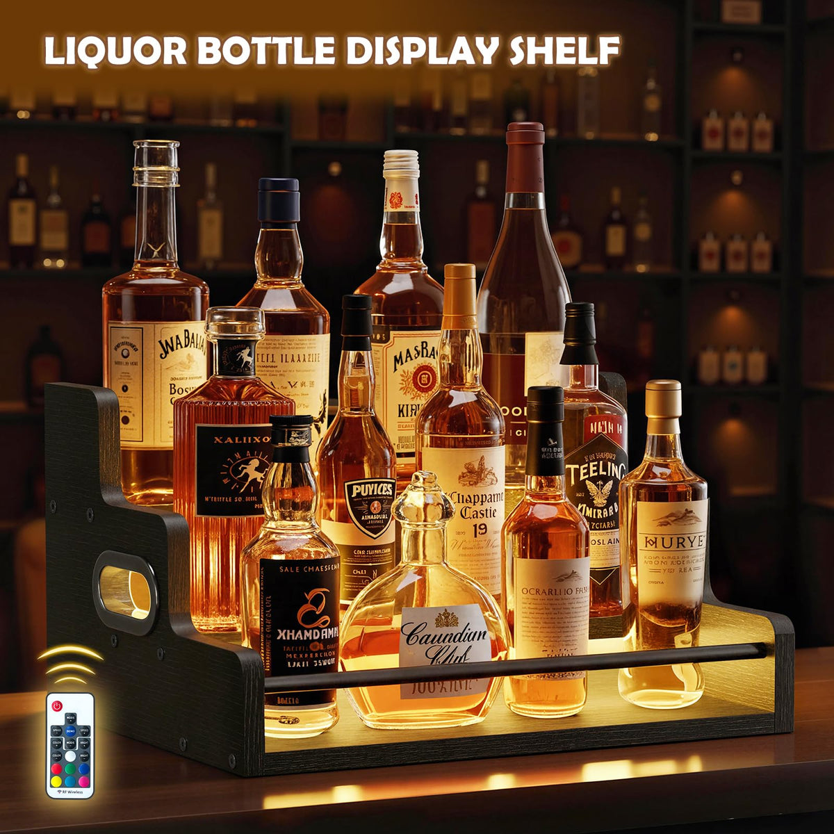 Fxacyem LED-strip ambient lighting enhances atmosphere around your drinks.