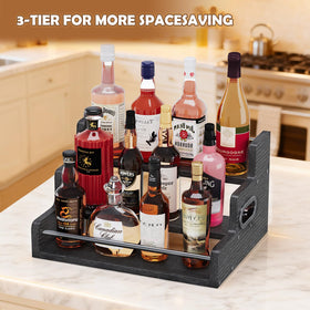 Fxacyem side-handle for portable, easy repositioning of the shelf.
