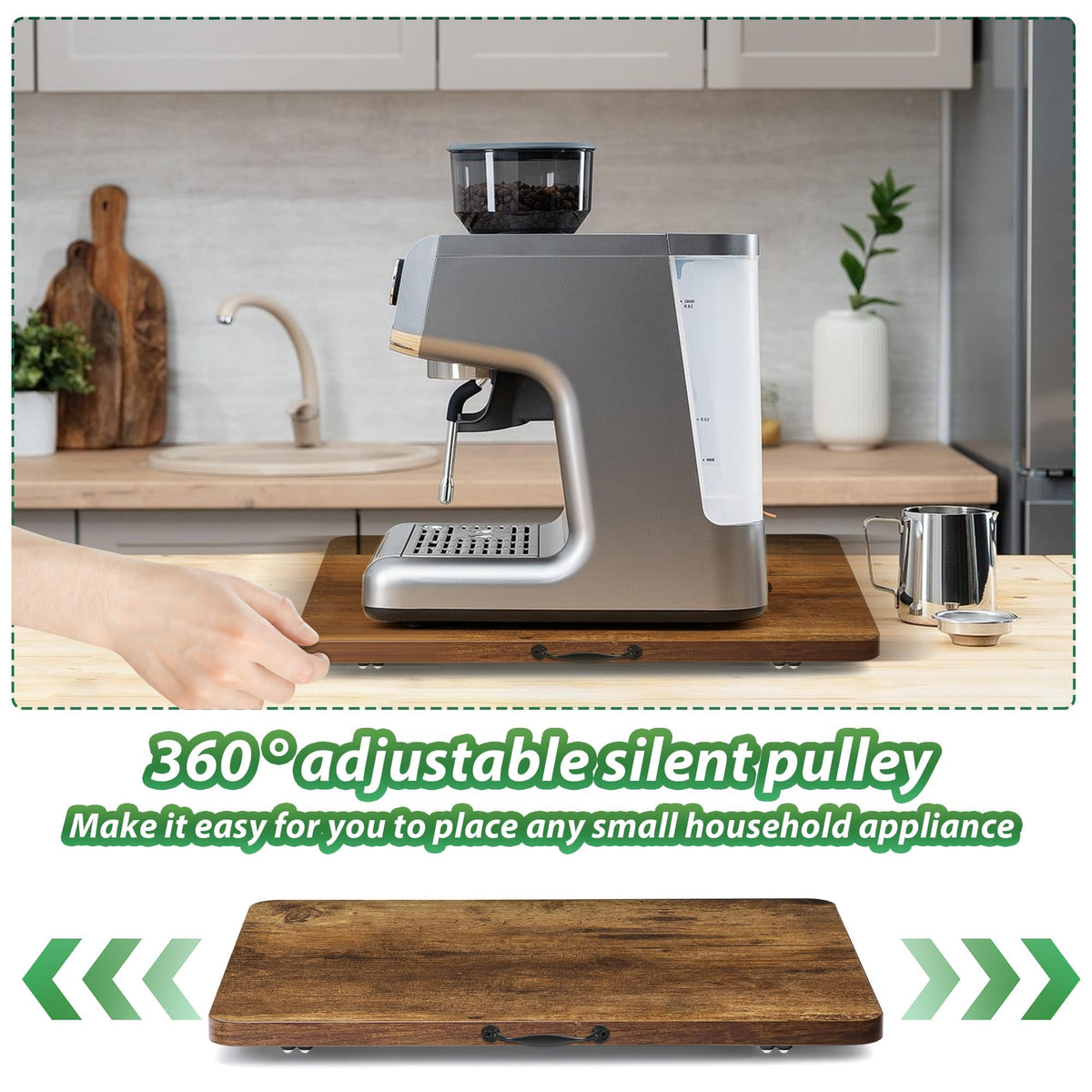 Fxacyem kitchen slider blends with rustic decor and practical storage.