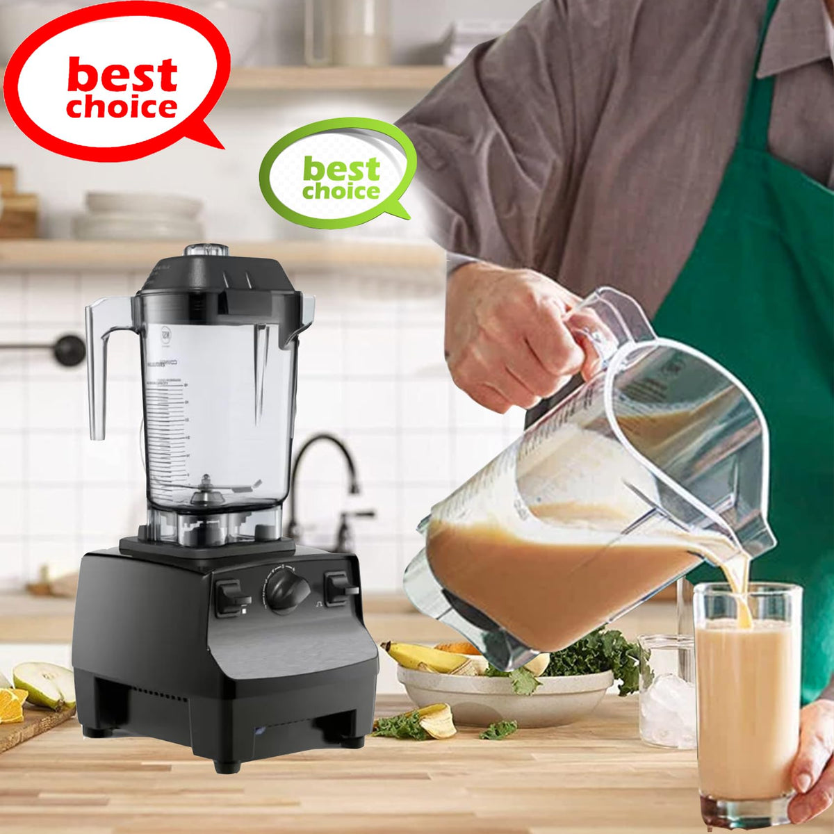 Fxsmgdy daily-use pitcher ideal for smoothies, soups, shakes and more.