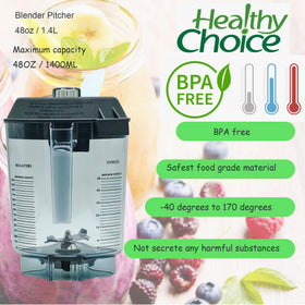 Fxsmgdy pitcher base nylon leakproof design prevents spills during blending.