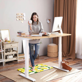 FYATHM Lemon Kitchen Mat easy-clean-material for quick maintenance
