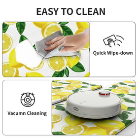 FYATHM Lemon Kitchen Mat versatile-uses suitable for kitchen, sink, office and bedroom