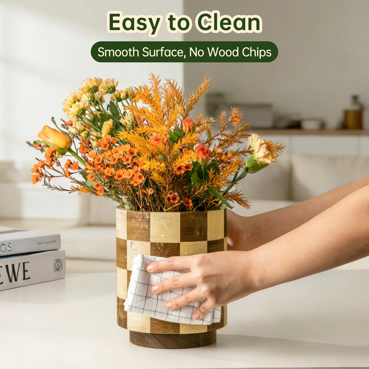 Fyctio countertop organizer helps clutter-free storage of utensils on the counter.