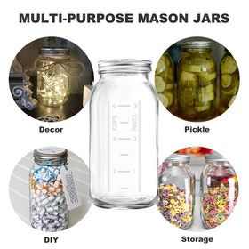 FyndraX versatile storage jar suited for canning, jams, and beverages.