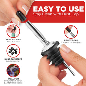 FYNECHEF pour spouts fit a wide range of bottles for home and bar setups