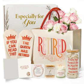Fyroax happy retirement tote bag: spacious daily carryall for essentials.
