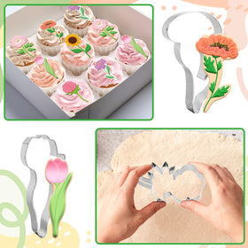 FYSUIMU packaging image shows six flower cutters in a set.