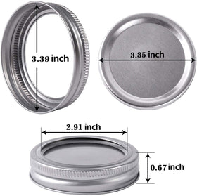 FZCWAHJK Ball/Kerr compatible lids for easy reuse and storage