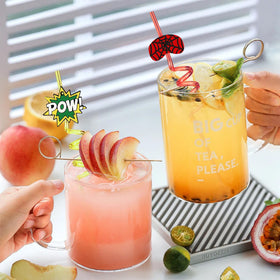 FZR Legend curved spider web straw adds fun to beverages