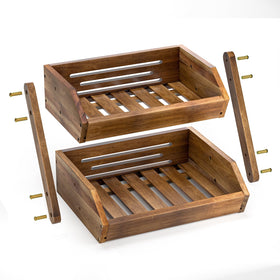 G.a HOMEFAVOR two-level storage maximizes space for fruits and vegetables.