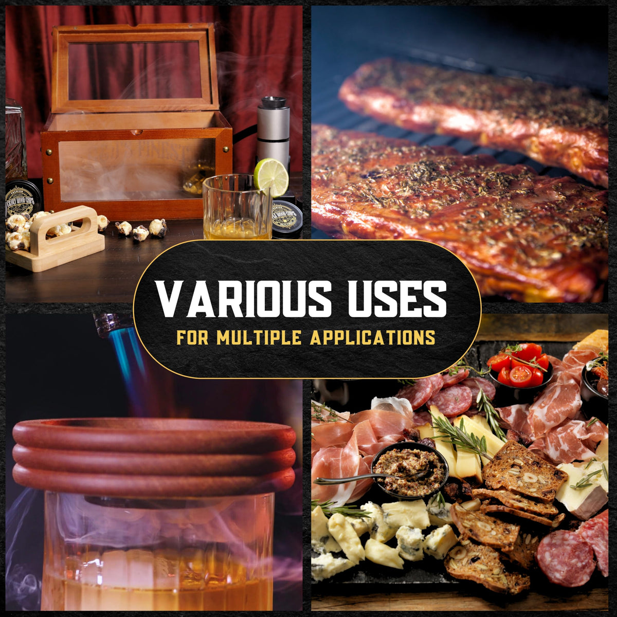 G & J's Finest oak wood chips for bold whiskey smoke.