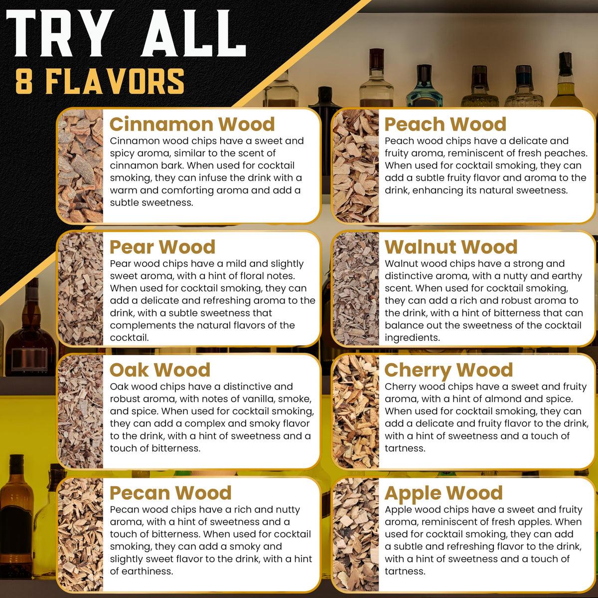 G & J's Finest pear wood chips for lighter fruit-forward smoke.