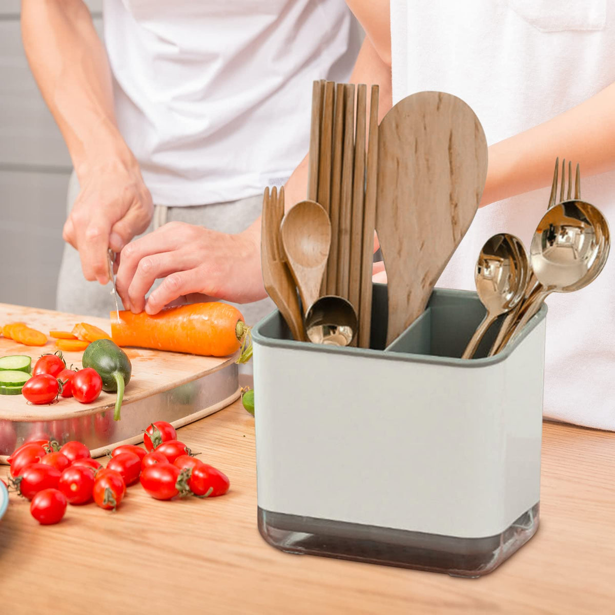 G4S3 sink caddy offers compact kitchen organization and easy drainage for clutter-free counters.