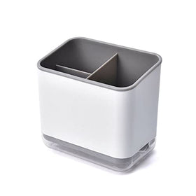 G4S3 utensil holder with drain rack keeps spoons and forks organized and dry.