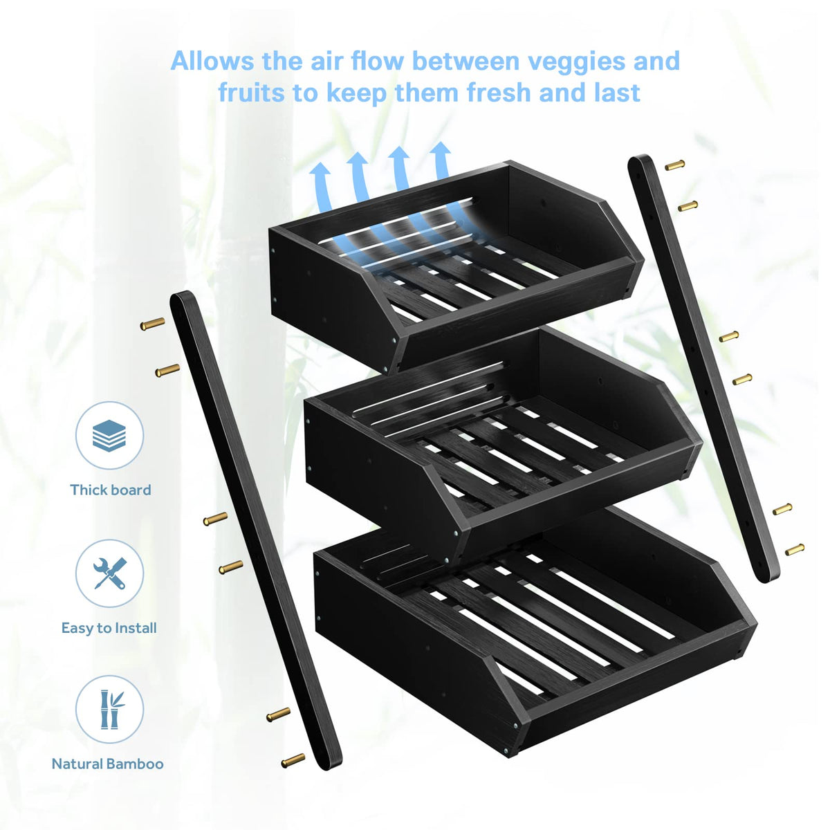 GA HOMEFAVOR holds bread, snacks, and condiments for easy reach.
