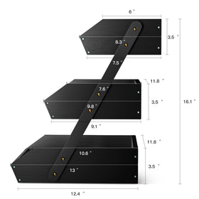 GA HOMEFAVOR large 3-tier design shows generous storage.