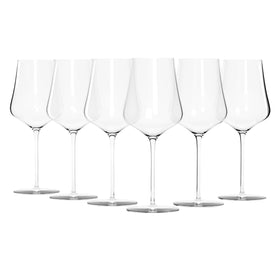 Gabriel-Glas StandArt 6-set enhances aroma and light on Austrian crystal glasses.