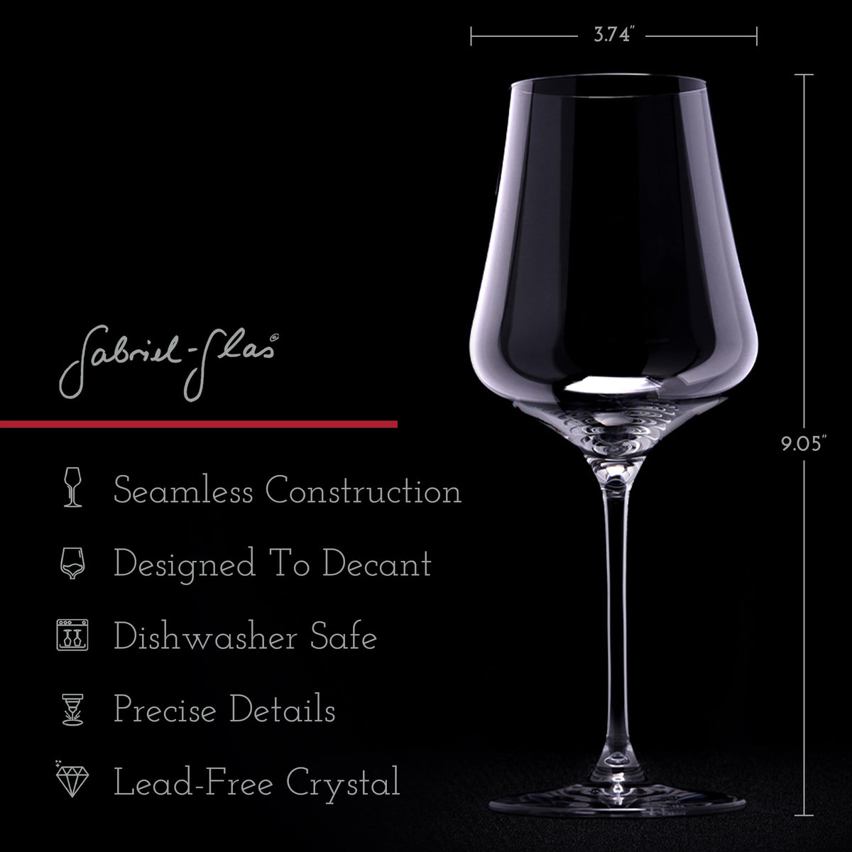 Gabriel-Glas StandArt elegant silhouette for refined table settings.