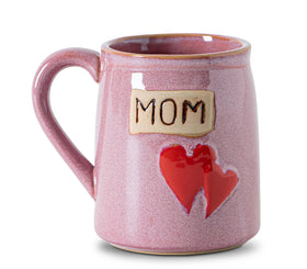 GABROC Mom Mug with hand-engraved double hearts for a sentimental coffee ritual