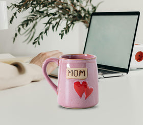 GABROC Pink large mug in premium ceramic, ideal for daily coffee or tea