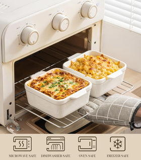 Gacoree 28 oz mini dish perfect for lasagna and desserts, serving convenience.