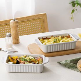 Gacoree dish withstands up to 500°F, toaster oven friendly