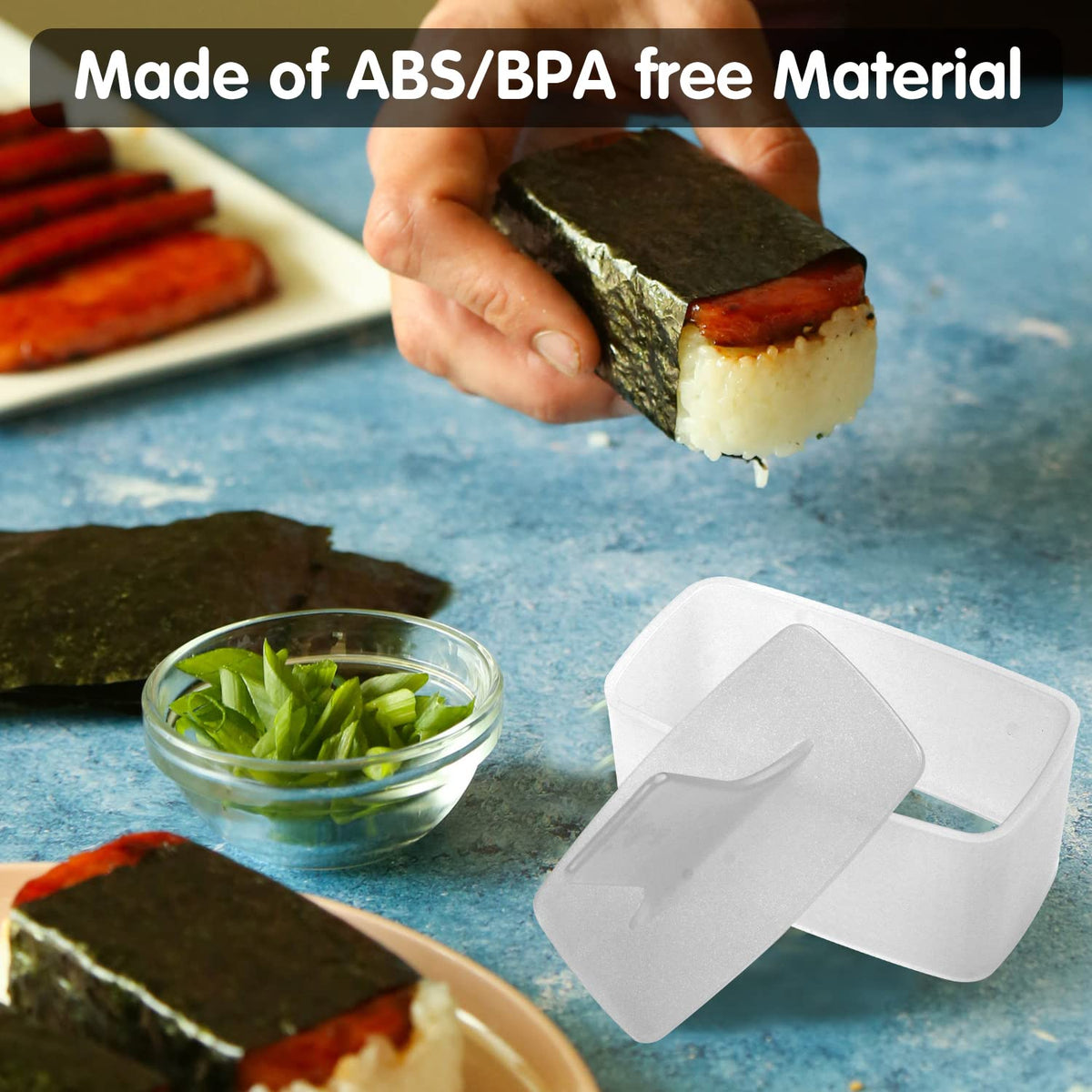 Non-stick surface of Gadget Beyond Musubi mold for easy release
