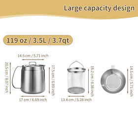 GADO filtration system with 7750 holes for cleaner reused oil
