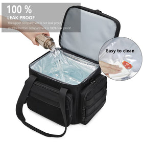 Gafetrey large lunch pail featuring expandable top for extra capacity
