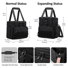 Gafetrey side pockets provide quick storage for utensils or small items.