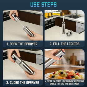 Leak-proof design ensures mess-free use during travel and prep.