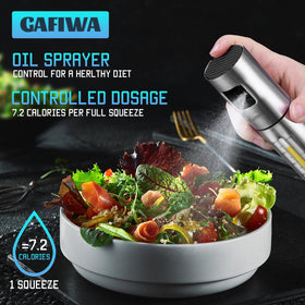 Gafiwa oil sprayer side view shows portable design for cooking anywhere.
