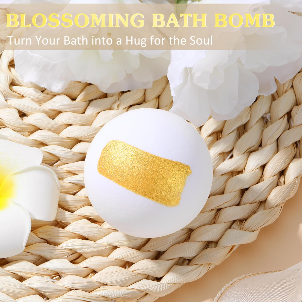 Gagalico bluebell bath bomb releases a relaxing fragrance during a soak
