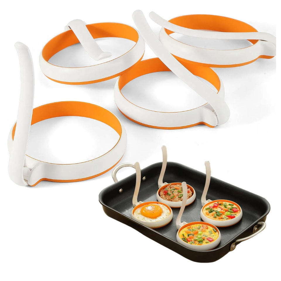 GAGAQI silicone egg rings set ready to cook perfectly round eggs