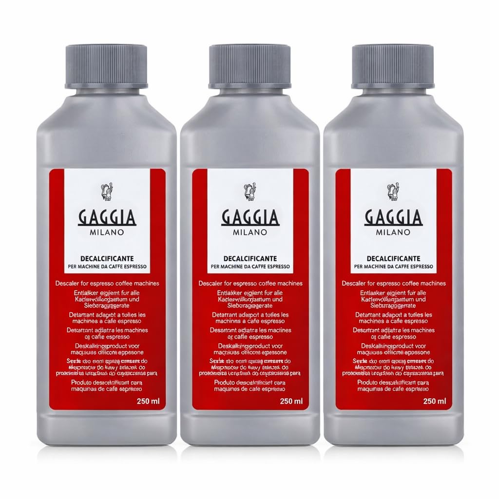 Gaggia descaler 12-pack front view, ideal for home espresso machine maintenance