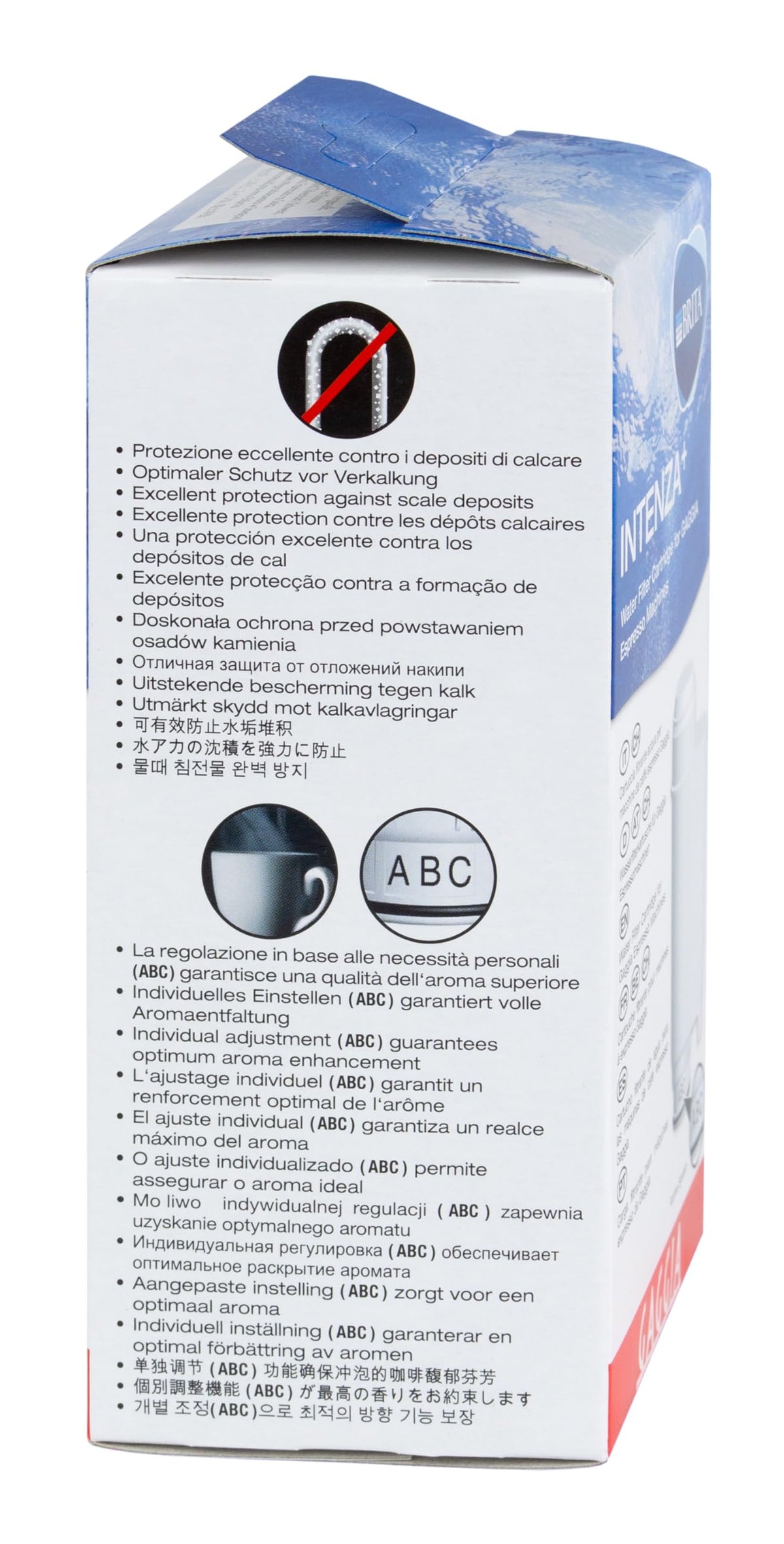 Gaggia Intenza double pack packaging back with compatibility notes.