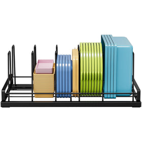 GAGUIUP lid organizer with lid-slots keeps lids neatly sorted.