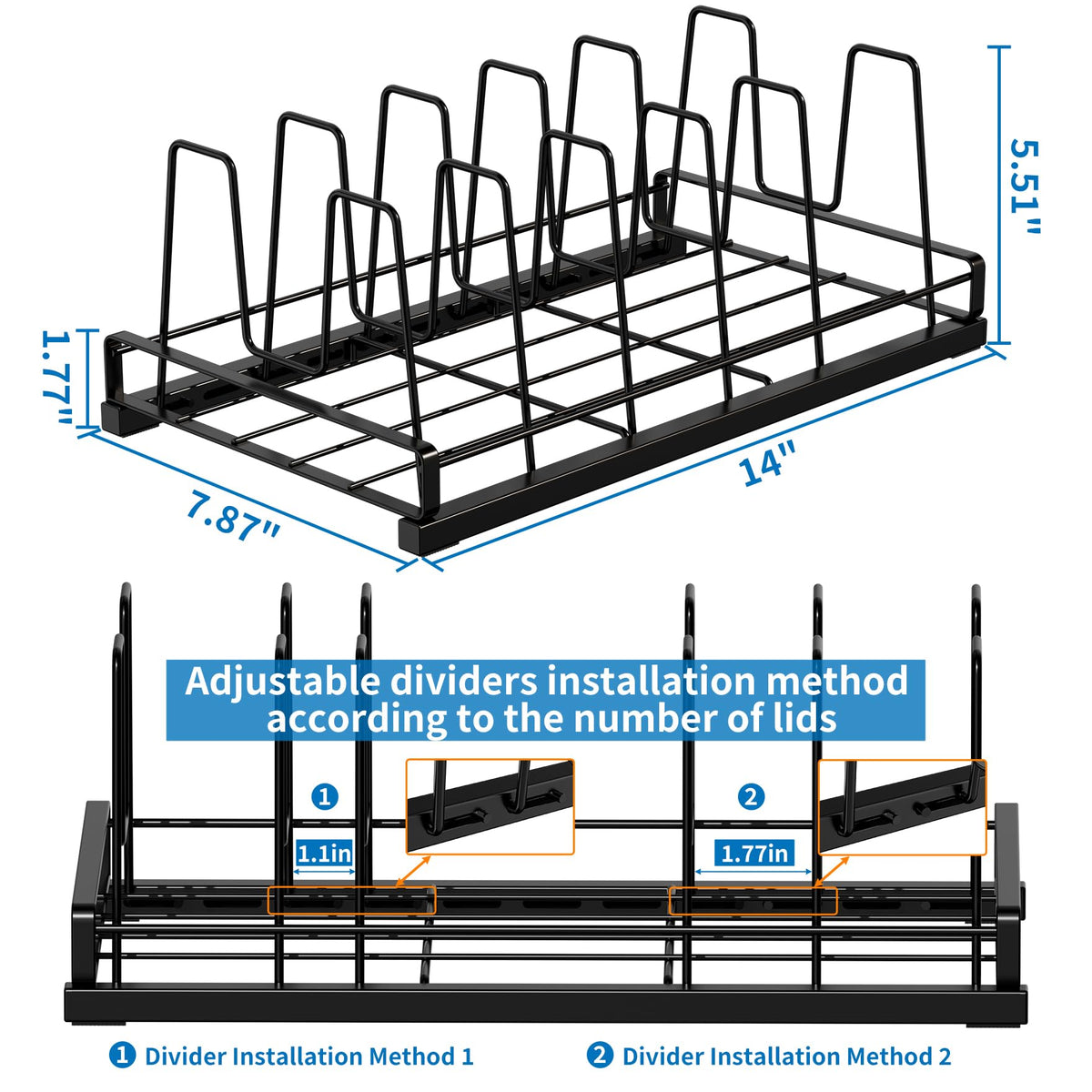GAGUIUP full-metal cabinet rack designed for everyday kitchen use.