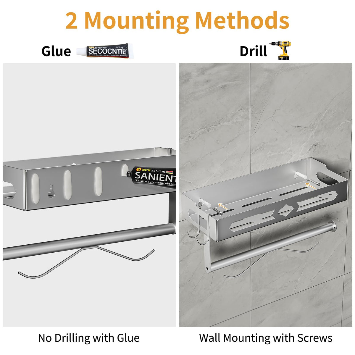 GAGUIUP includes mounting hardware for versatile setup