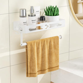 GAGUIUP space-saving wall-mounted holder keeps towels within easy reach in tight spaces.