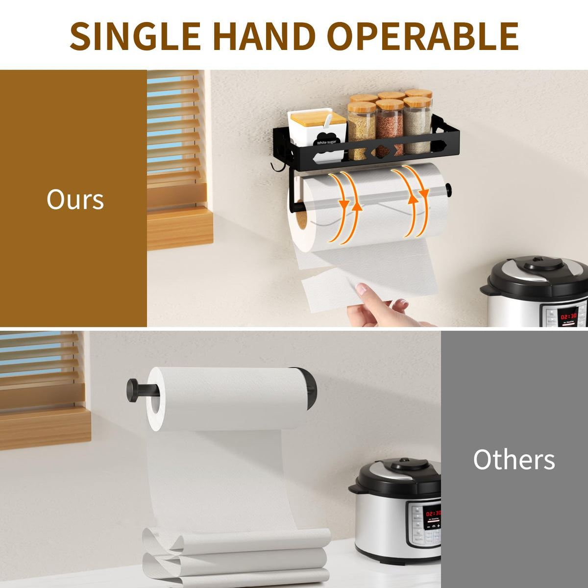 GAGUIUP includes two hooks for extra storage and organization.