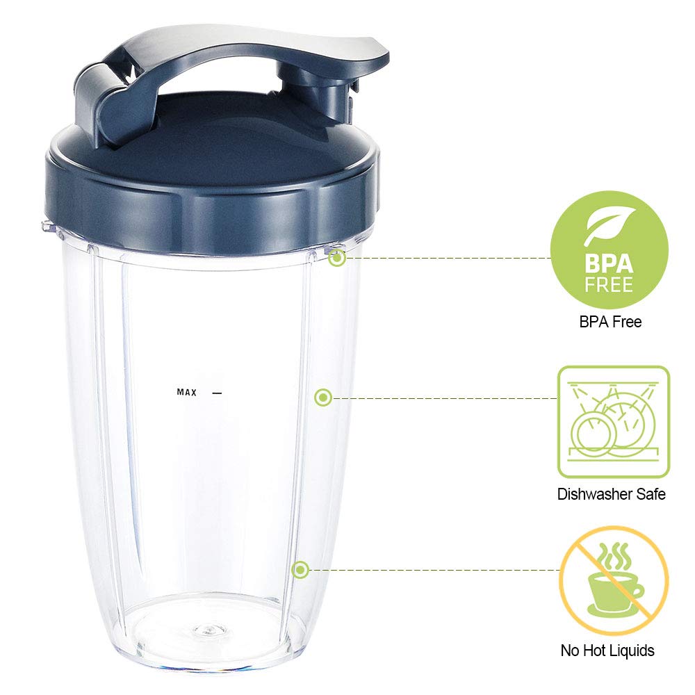 GahsElec 24oz cups are BPA-free dishwasher-safe for easy cleaning.