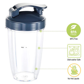 GahsElec 24oz cups are BPA-free dishwasher-safe for easy cleaning.