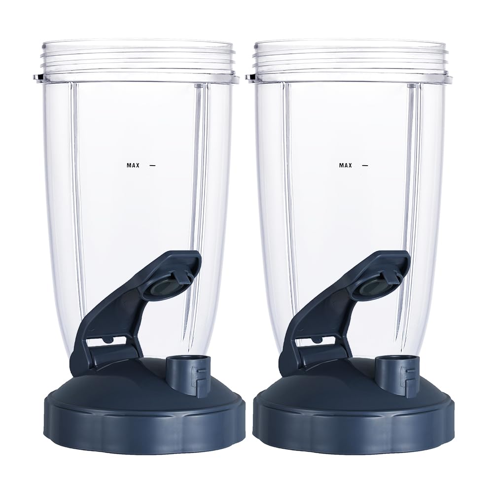 GahsElec 24oz cups fit Nutribullet 600W and 900W for reliable blending.