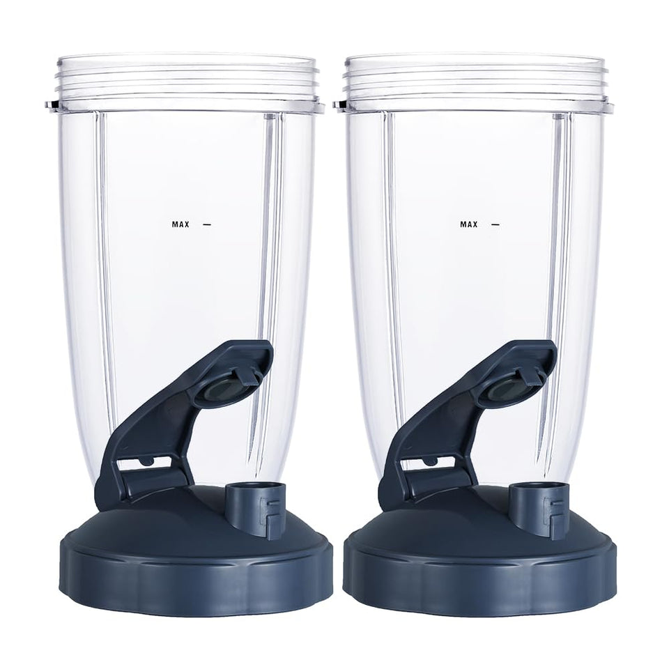 GahsElec 24oz cups fit Nutribullet 600W and 900W for reliable blending.