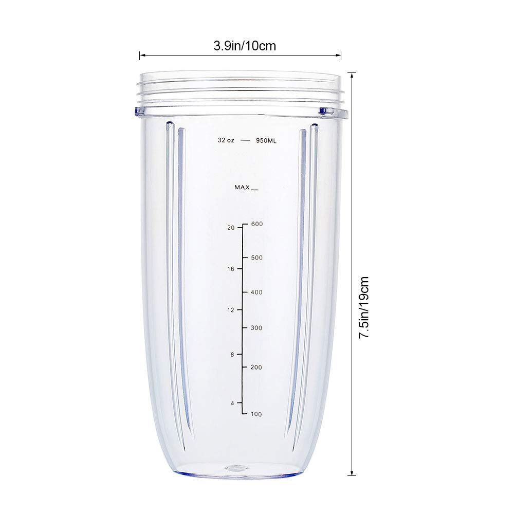 GahsElec Nutribullet 32oz cups rubber gasket included for a secure seal